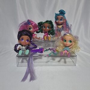 Lot Of 5 Hairdorables Collectible‎ Dolls 4" W/ Accesories